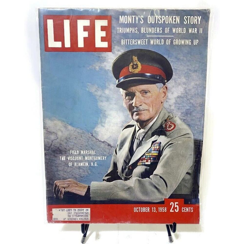 LIFE Magazine October 13 1958 Field Marshal Montgomery WWII Cover Story